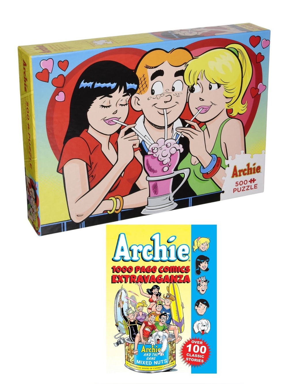 Archie Comics “Love Triangle” 500 Piece Puzzle & Bonus Archie Comic Compilation